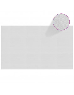 Pellicola Galleggiante Solare PE Piscina 260x160 cm Grigia 2