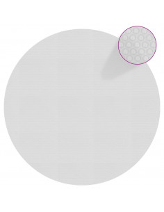 Pellicola Galleggiante Solare PE Piscina 455 cm Grigia 2