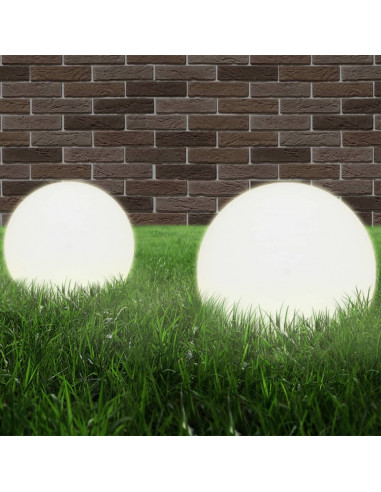 Set Lampade a LED Sferiche 4 pz 20 cm in PMMA