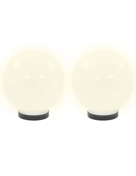Set Lampade a LED Sferiche 4 pz 20 cm in PMMA
