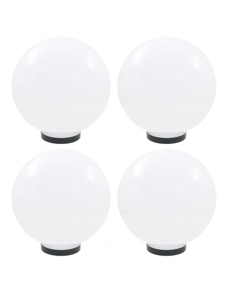 Set Lampade a LED Sferiche 4 pz 30 cm in PMMA
