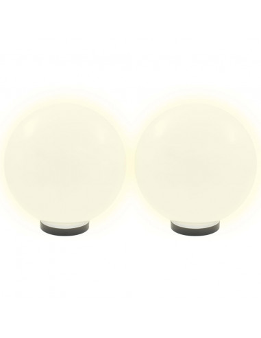 Set Lampade a LED Sferiche 4 pz 30 cm in PMMA