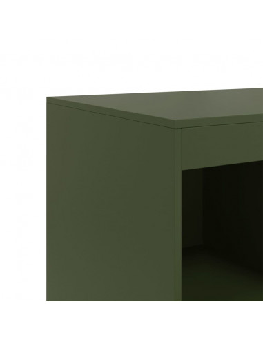 Credenza Verde Oliva 67x39x95 cm in Acciaio