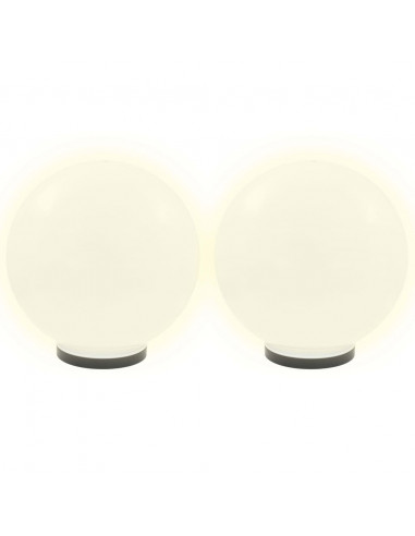 Set Lampade a LED Sferiche 4 pz 40 cm in PMMA