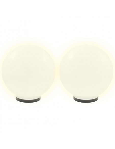 Set Lampade a LED Sferiche 4 pz 40 cm in PMMA