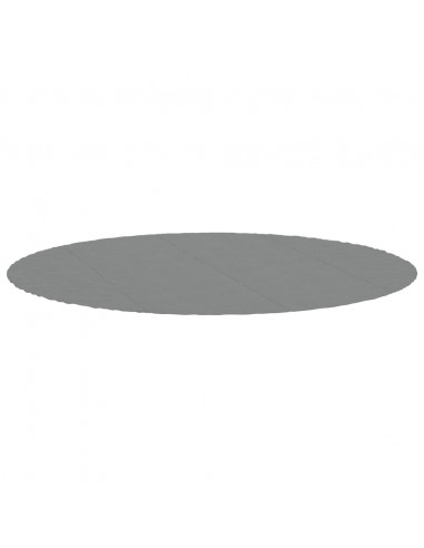 Telo Sotto Piscina Grigio Chiaro Ø458 cm Geotessile Poliestere