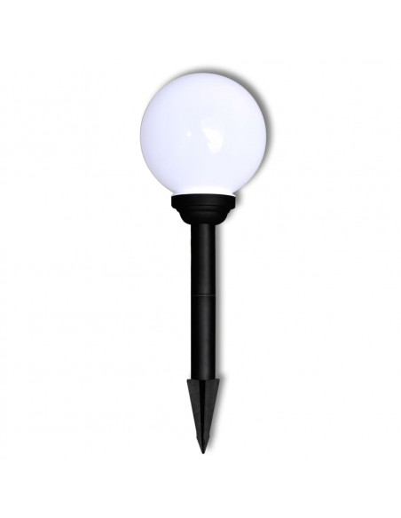 Lampione Solare a LED da Giardino 20 cm 3 pz con Picchetto