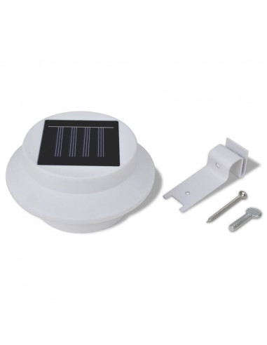 Esterno Lampada solare Set 6 pezzi Recinzione luce bianca