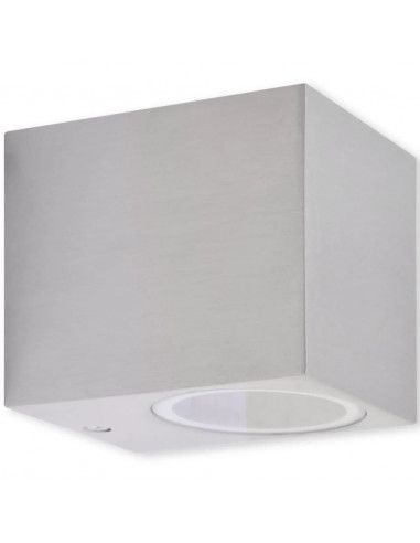 Luce da Parete per Esterno a Cubo 2 pz