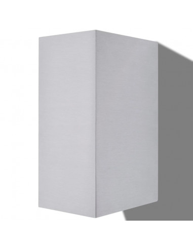 Applique LED da Parete Quadrata 2 pz Proiezione Alto/in Basso