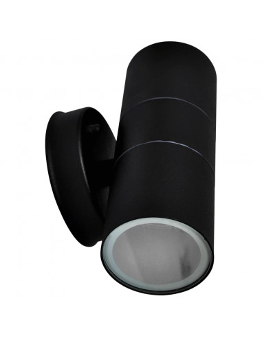 Applique da Parete 2 pz Acciaio Inox Proiezione Alto/Basso