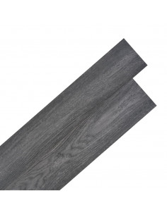 Listoni Pavimento Autoadesivi PVC 2,51m² 2mm Bianco e Nero 2