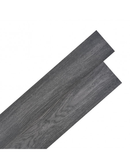 Listoni Pavimento Autoadesivi PVC 2,51m² 2mm Bianco e Nero