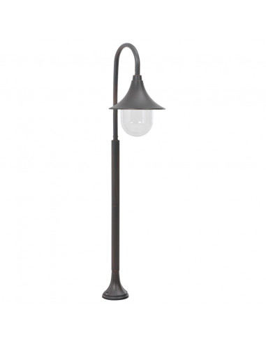 Lampione da Giardino E27 120 cm in Alluminio Bronzo