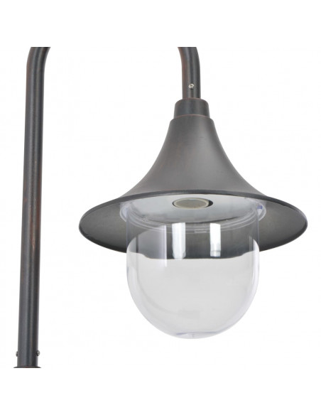 Lampione da Giardino E27 120 cm in Alluminio Bronzo