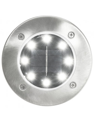 Lampade Solari da Terra 8 pz Luci a LED Bianche
