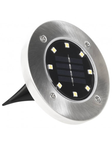 Lampade Solari da Terra 8 pz Luci a LED Bianche