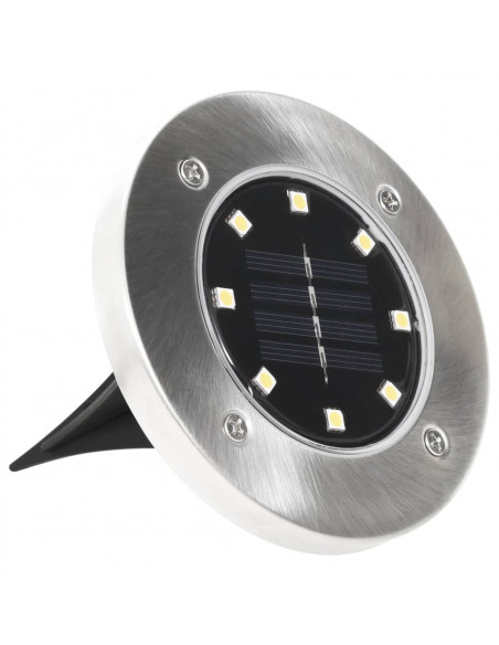 Lampade Solari da Terra 8 pz Luci a LED Bianche