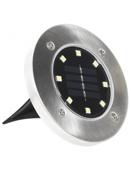 Lampade Solari da Terra 8 pz Luci a LED Bianco Caldo