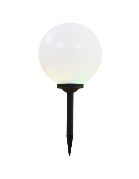 Lampade Solari da Esterni Sferiche 2 pz LED RGB 30 cm