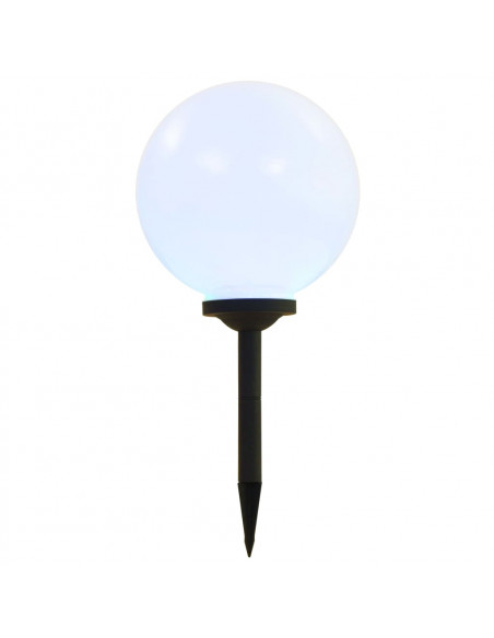 Lampade Solari da Esterni Sferiche 2 pz LED RGB 30 cm