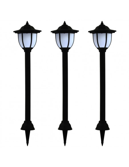 Lampade Solari da Esterni 3pz a LED Nero