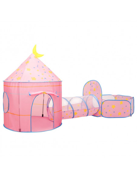Tenda da Gioco per Bambini Rosa 301x120x128 cm