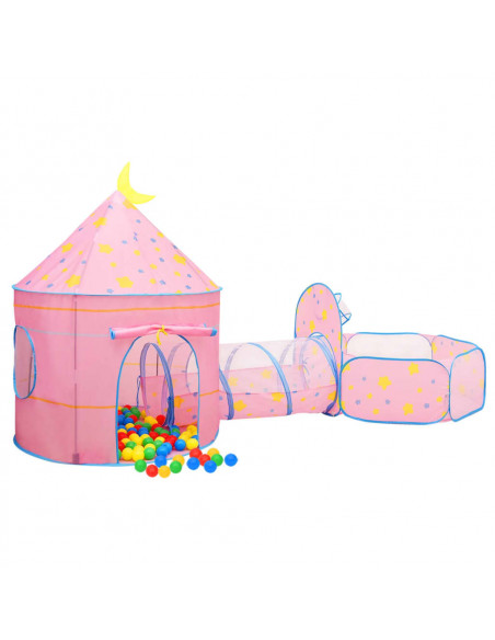 Tenda da Gioco per Bambini Rosa 301x120x128 cm