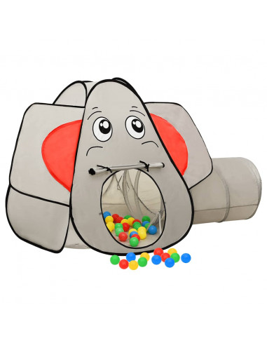 Tenda da Gioco per Bambini Elefante Grigio 174x86x101 cm