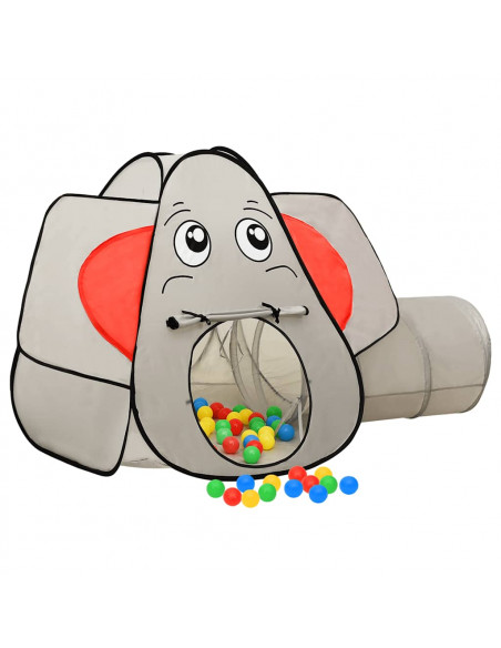 Tenda da Gioco per Bambini Elefante Grigio 174x86x101 cm