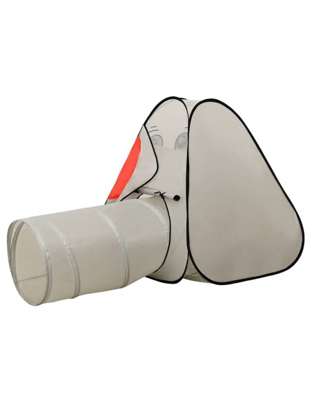 Tenda da Gioco per Bambini Elefante Grigio 174x86x101 cm