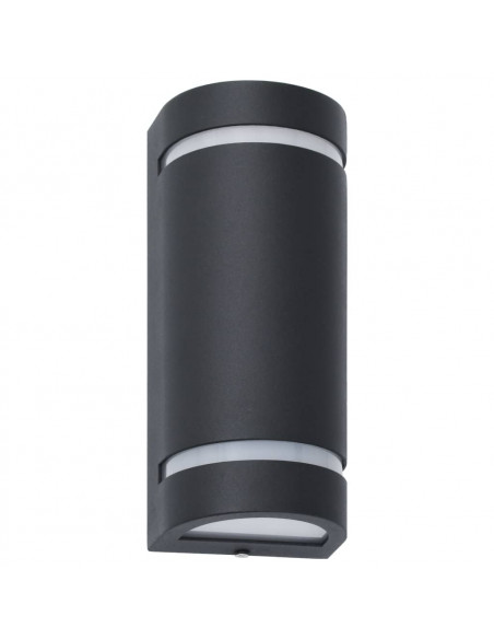 Lampade da Parete da Esterno 2 pz 35 W Nere Semicircolari