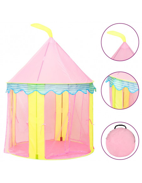 Tenda da Gioco per Bambini Rosa 100x100x127 cm