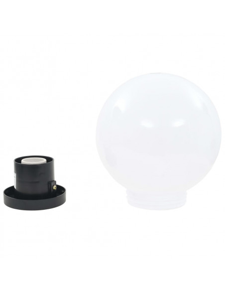 Set Lampade a LED Sferiche 2 pz 20 cm in PMMA