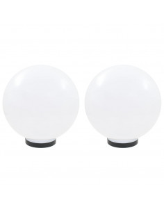Set Lampade a LED Sferiche 2 pz 30 cm in PMMA 2