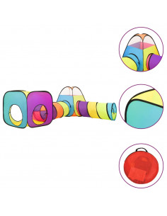 Tenda da Gioco per Bambini Multicolore 190x264x90 cm 2