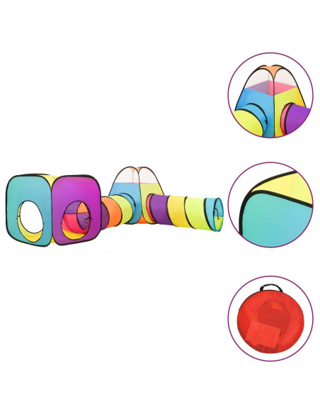 Tenda da Gioco per Bambini Multicolore 190x264x90 cm