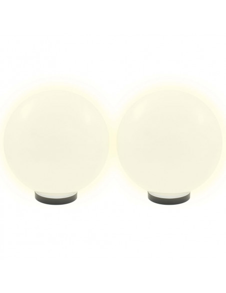 Set Lampade a LED Sferiche 2 pz 30 cm in PMMA