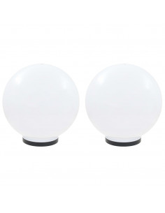 Set Lampade a LED Sferiche 2 pz 40 cm in PMMA 2