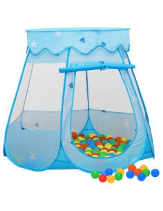 Tenda da Gioco per Bambini Blu con 250 Palline 102x102x82 cm 2