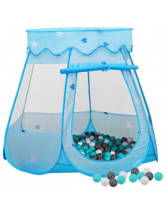 Tenda da Gioco per Bambini Blu con 250 Palline 102x102x82 cm 2