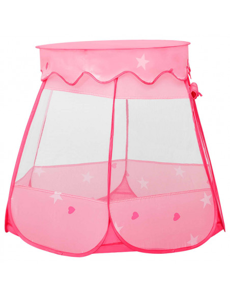 Tenda da Gioco per Bambini Rosa con 250 Palline 102x102x82 cm