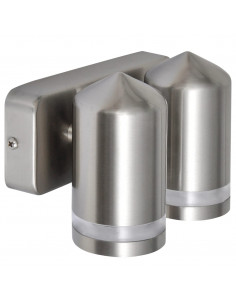 Lampada LED a Parete Acciaio Inox con Testa a Cono 2