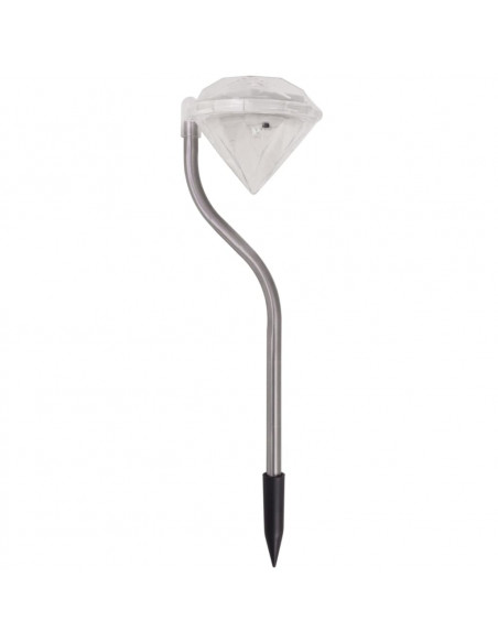 Luci LED da Giardino ad Energia Solare 6 pezzi 9x7,8x29,5 cm