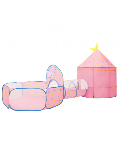 Tenda da Gioco per Bambini Rosa con 250 Palline 301x120x128 cm