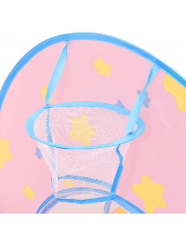 Tenda da Gioco per Bambini Rosa con 250 Palline 301x120x128 cm