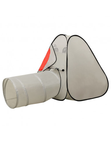 Tenda Gioco Bambini Elefante Grigio 250 Palline 174x86x101 cm