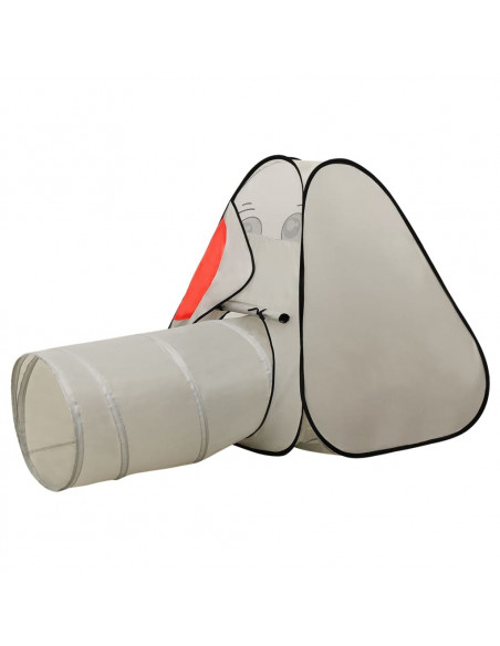 Tenda Gioco Bambini Elefante Grigio 250 Palline 174x86x101 cm