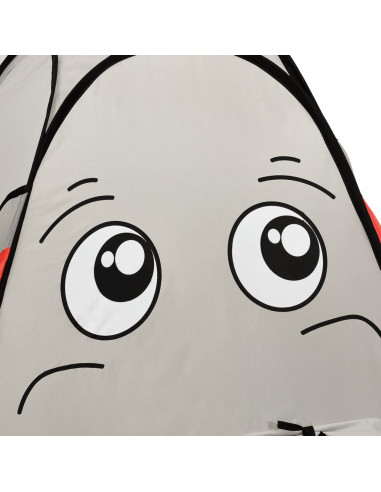 Tenda Gioco Bambini Elefante Grigio 250 Palline 174x86x101 cm