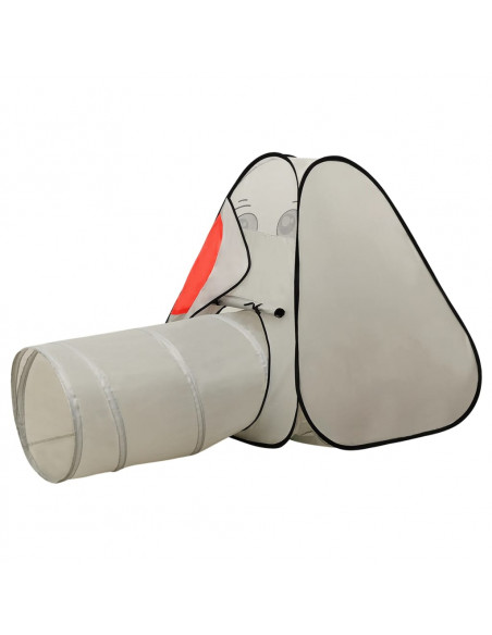 Tenda Gioco Bambini Elefante Grigio 250 Palline 174x86x101 cm
